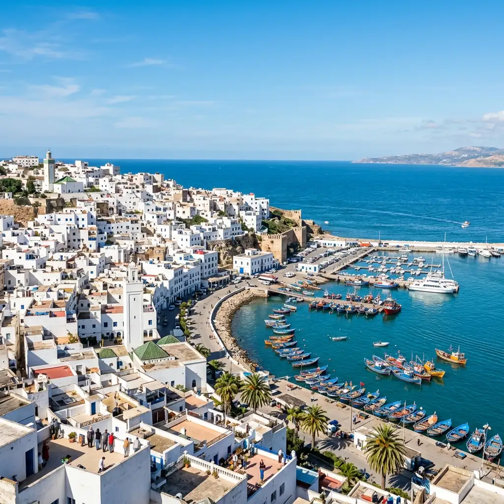 Tangier, Morocco. Gateway between Europe & Africa on the coast